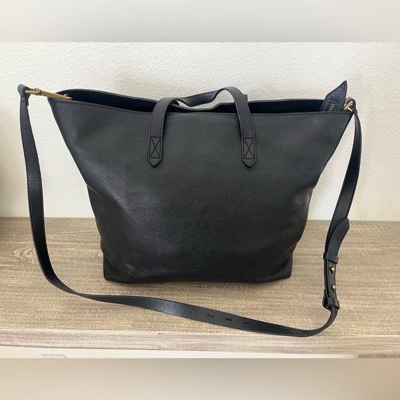 Madewell Bags Madewell Leather Zip Top Transport Tote Poshmark